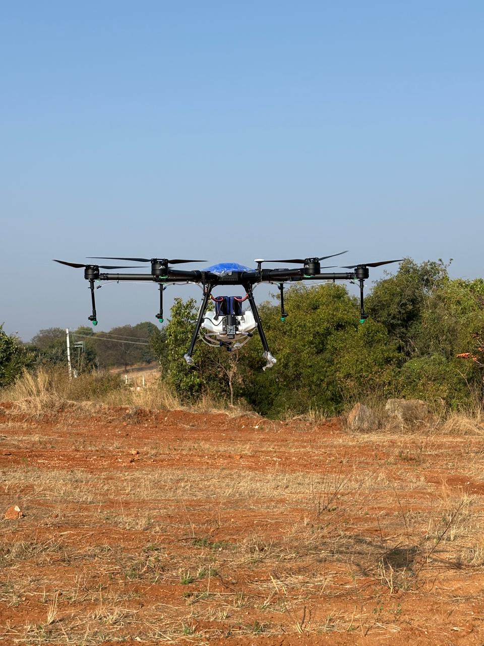 BHUMITR X8 agri drone top angle